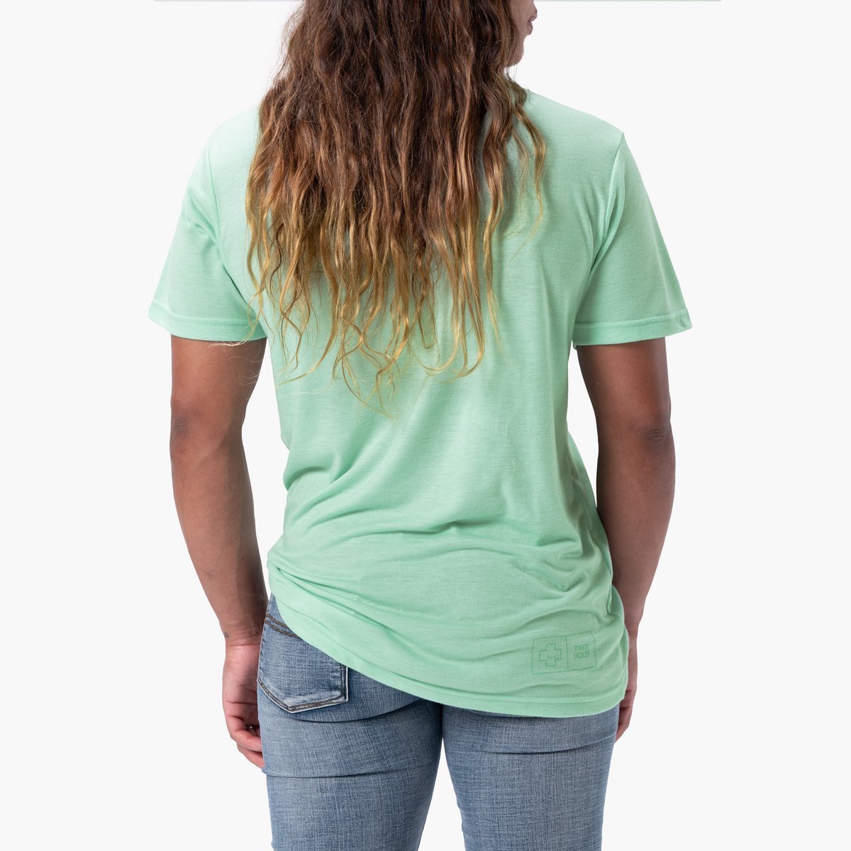 Seafoam Stacked Logo Tee