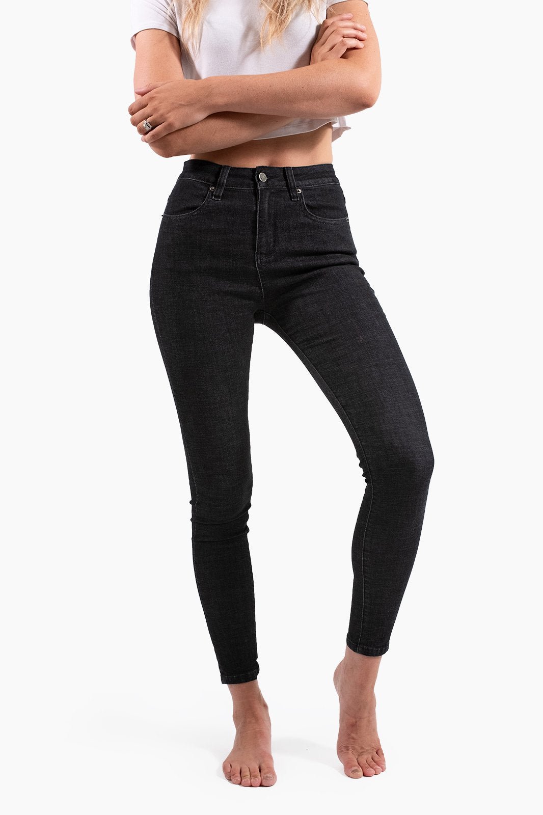 Womens High Waist Jeans Black Slim Fit Elastic Waist Ladies Jeans Pants  Stretch Leggings Jean Pants for Women, Black, 31 : : Clothing,  Shoes & Accessories